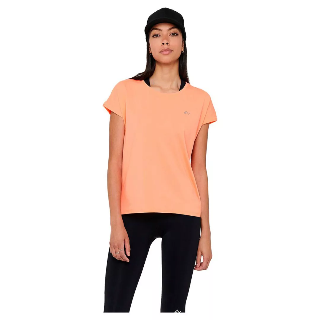 Only Play Aubree Loose Training Kurzärmeliges T-shirt XS Neon Orange günstig online kaufen