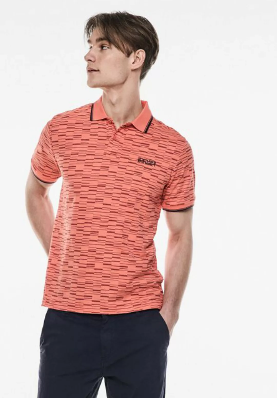 STREET ONE MEN Poloshirt aus reiner Baumwolle günstig online kaufen