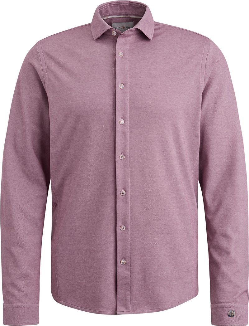 Cast Iron Hemd Jersey Piqué Mauve - Größe M günstig online kaufen