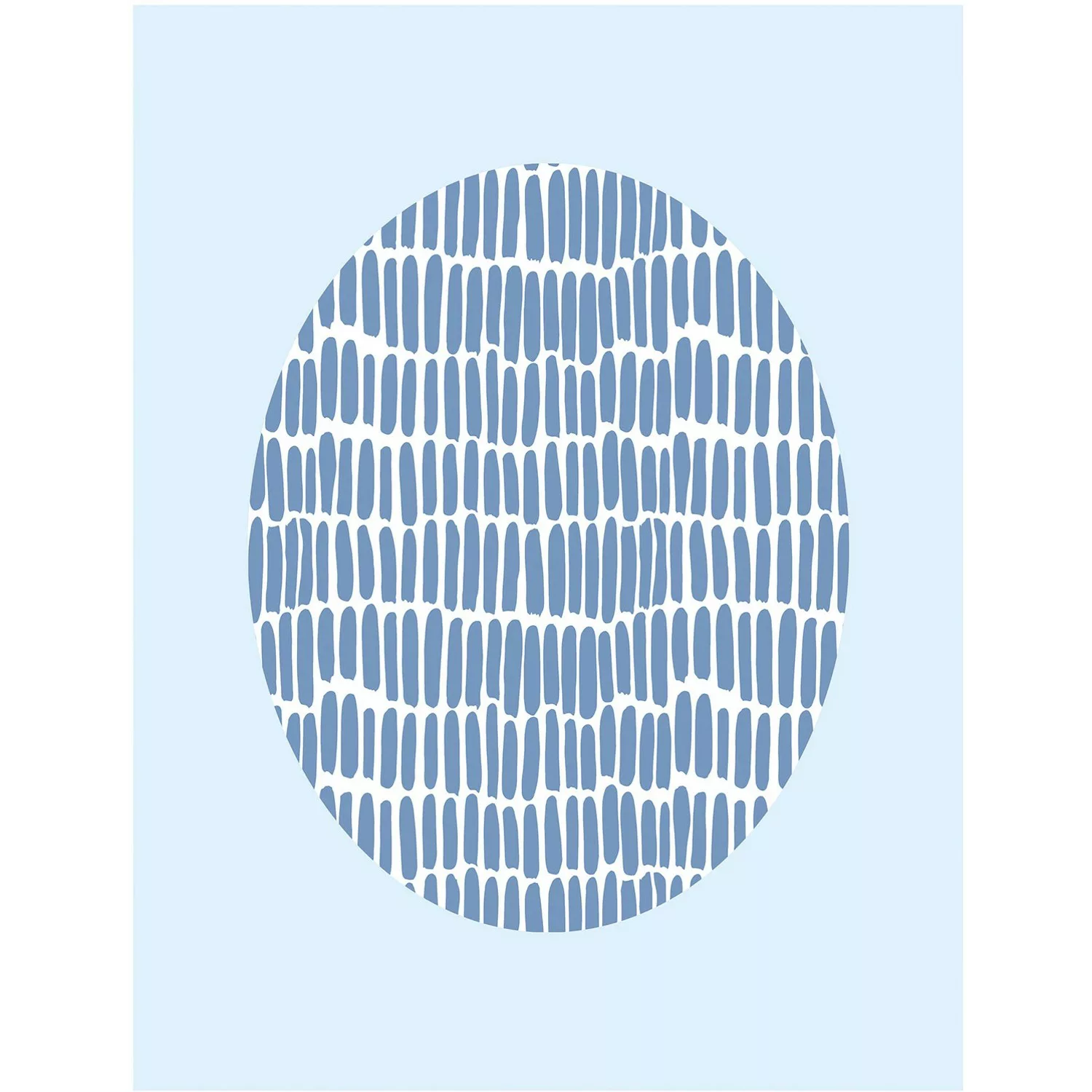 Komar Poster "Shelly Patterns Blue", Formen-Kunst, (1 St.) günstig online kaufen