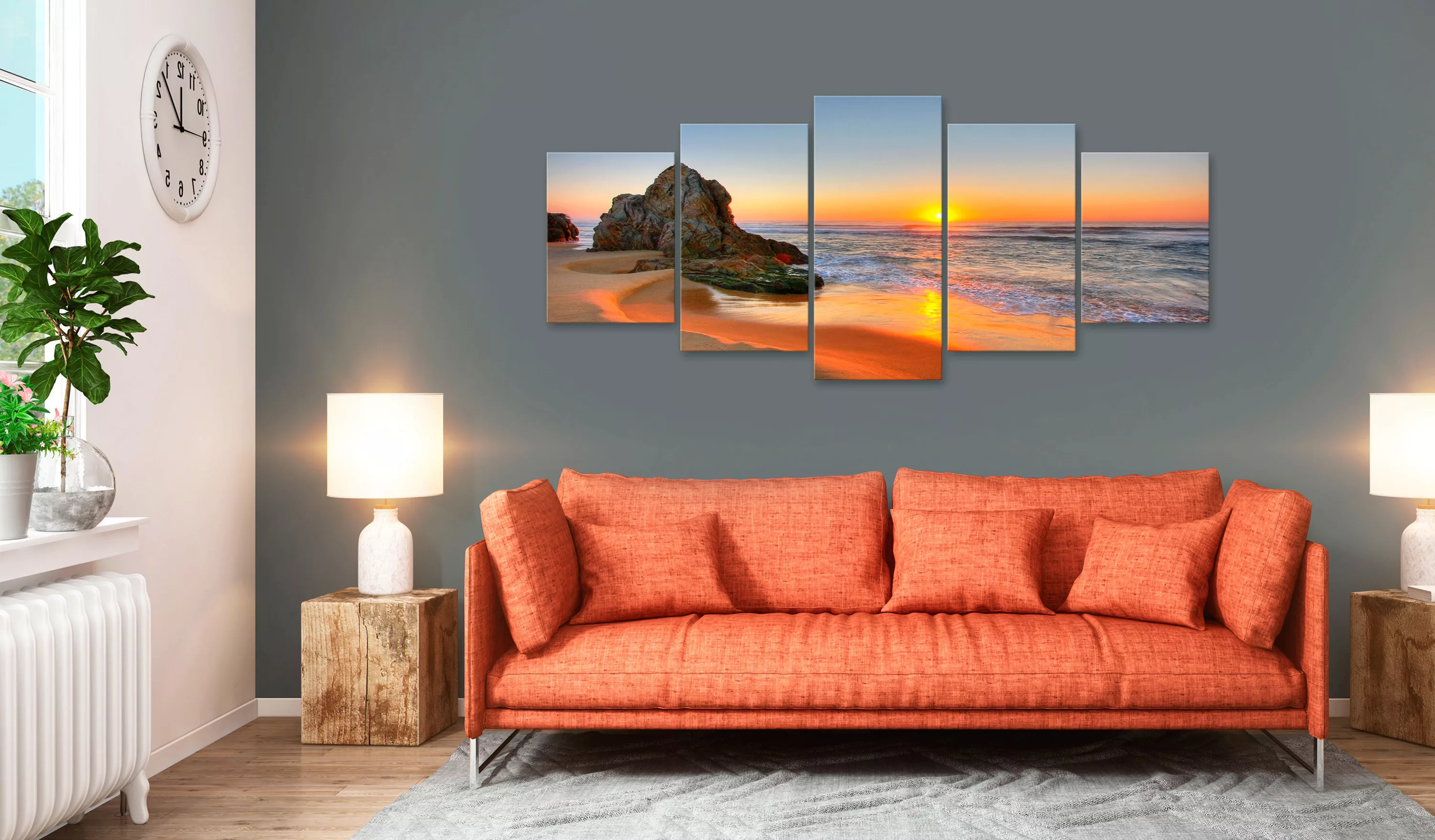 Wandbild - New Day (5 Parts) Wide günstig online kaufen