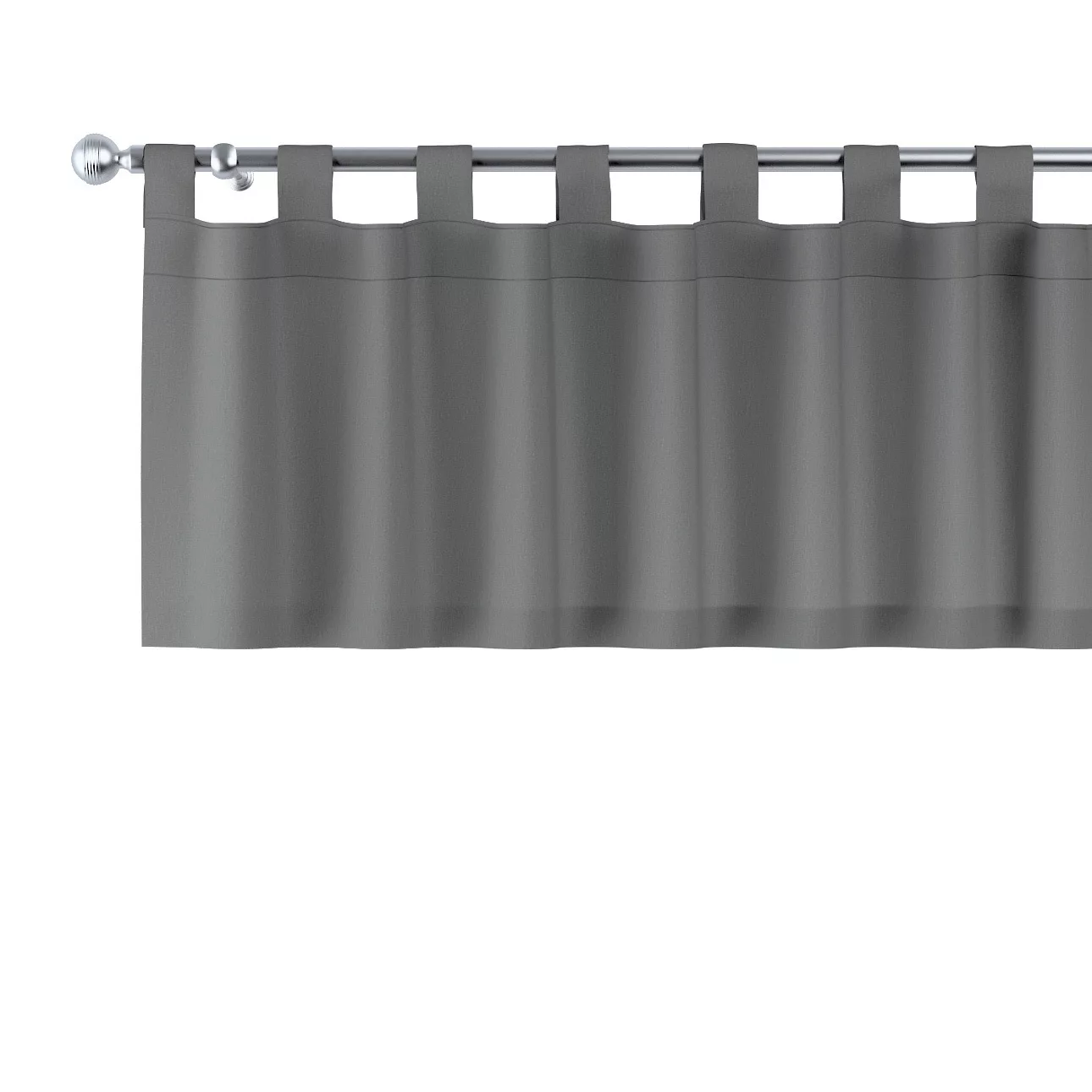 Kurzgardine mit Schlaufen, grau, 260 x 40 cm, Quadro (136-14) günstig online kaufen