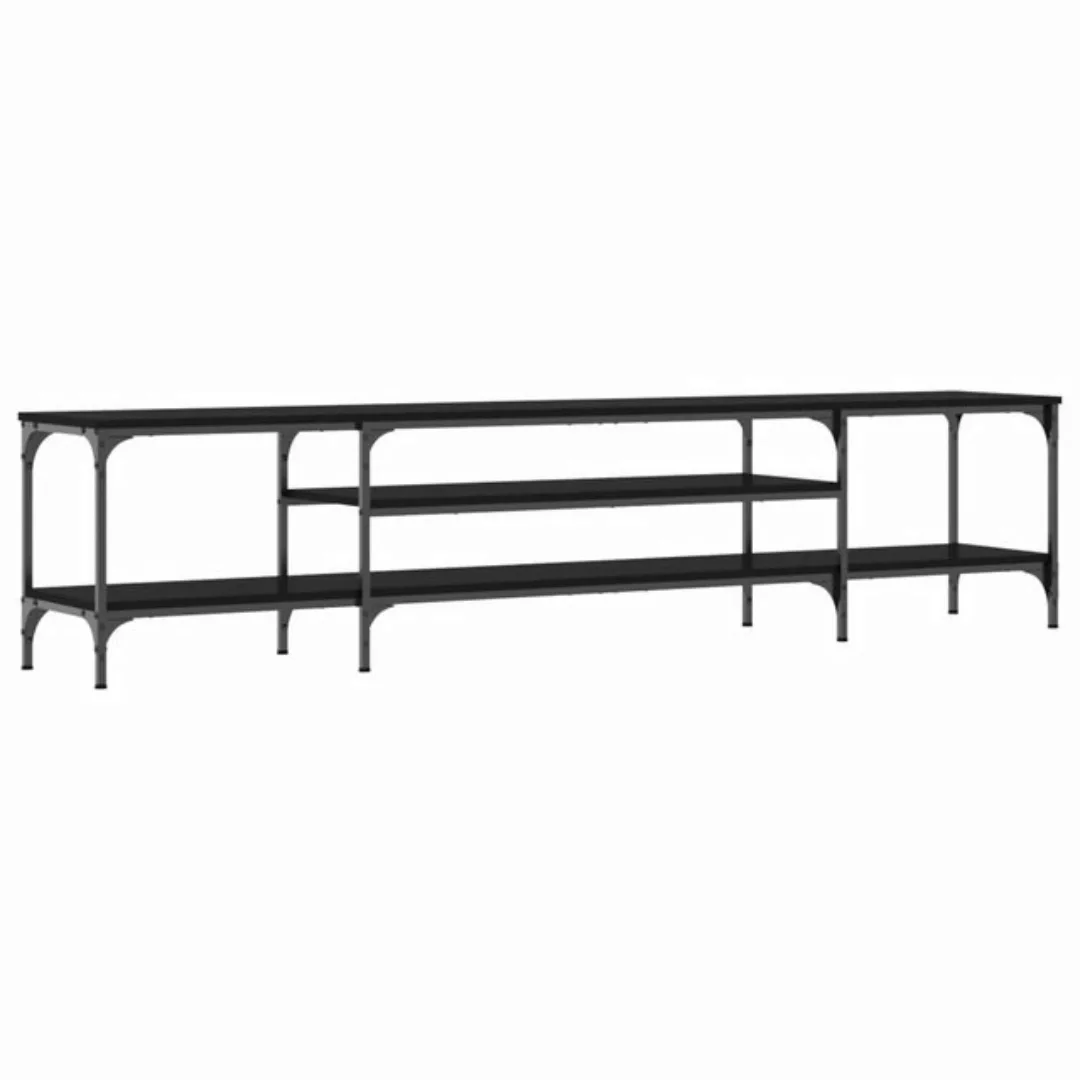 VidaXL TV-Schrank Schwarz 201x35x45 cm Holzwerkstoff & Eisen günstig online kaufen