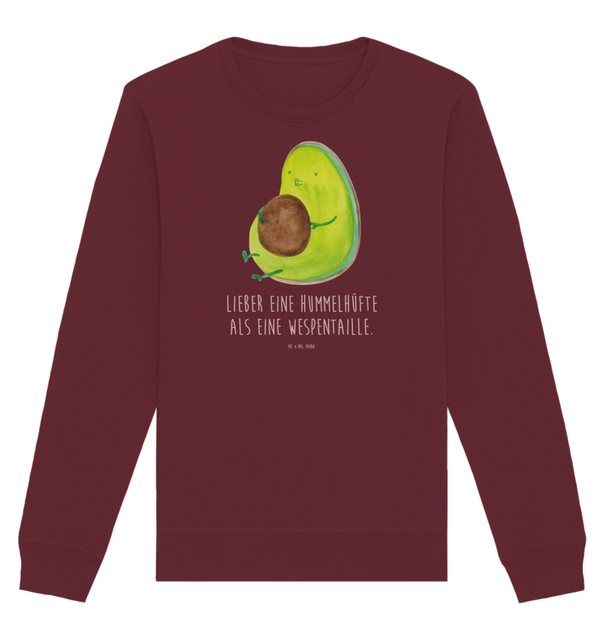 Mr. & Mrs. Panda Longpullover Größe XL Avocado Pfeifen - Burgundy - Geschen günstig online kaufen