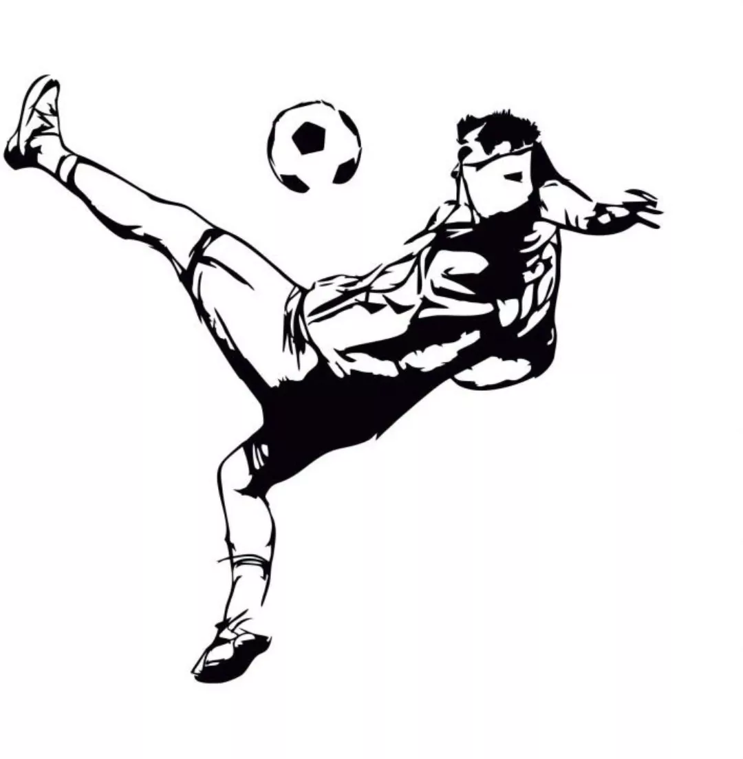 Wall-Art Wandtattoo »Fußball Kicker Aufkleber«, (1 St.) günstig online kaufen