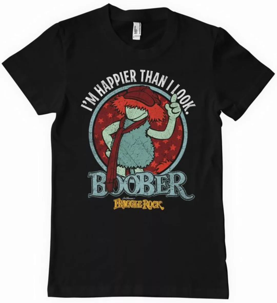 Fraggle Rock T-Shirt Boober Happier Than I Look T-Shirt günstig online kaufen