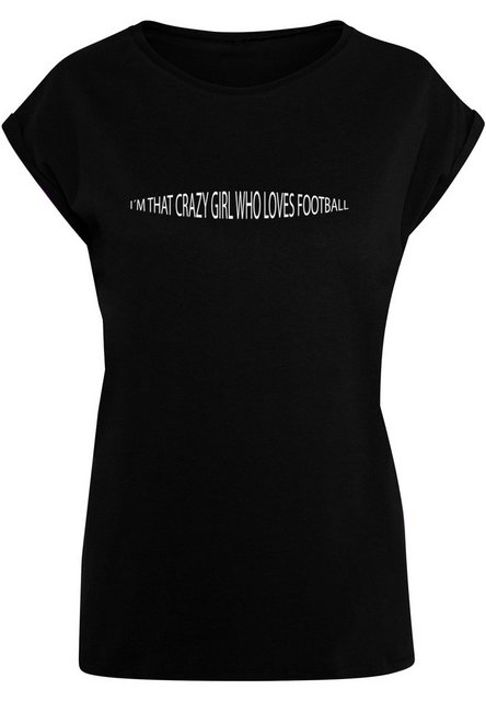 Merchcode T-Shirt Merchcode Damen Ladies Football Girl Extended Shoulder Te günstig online kaufen