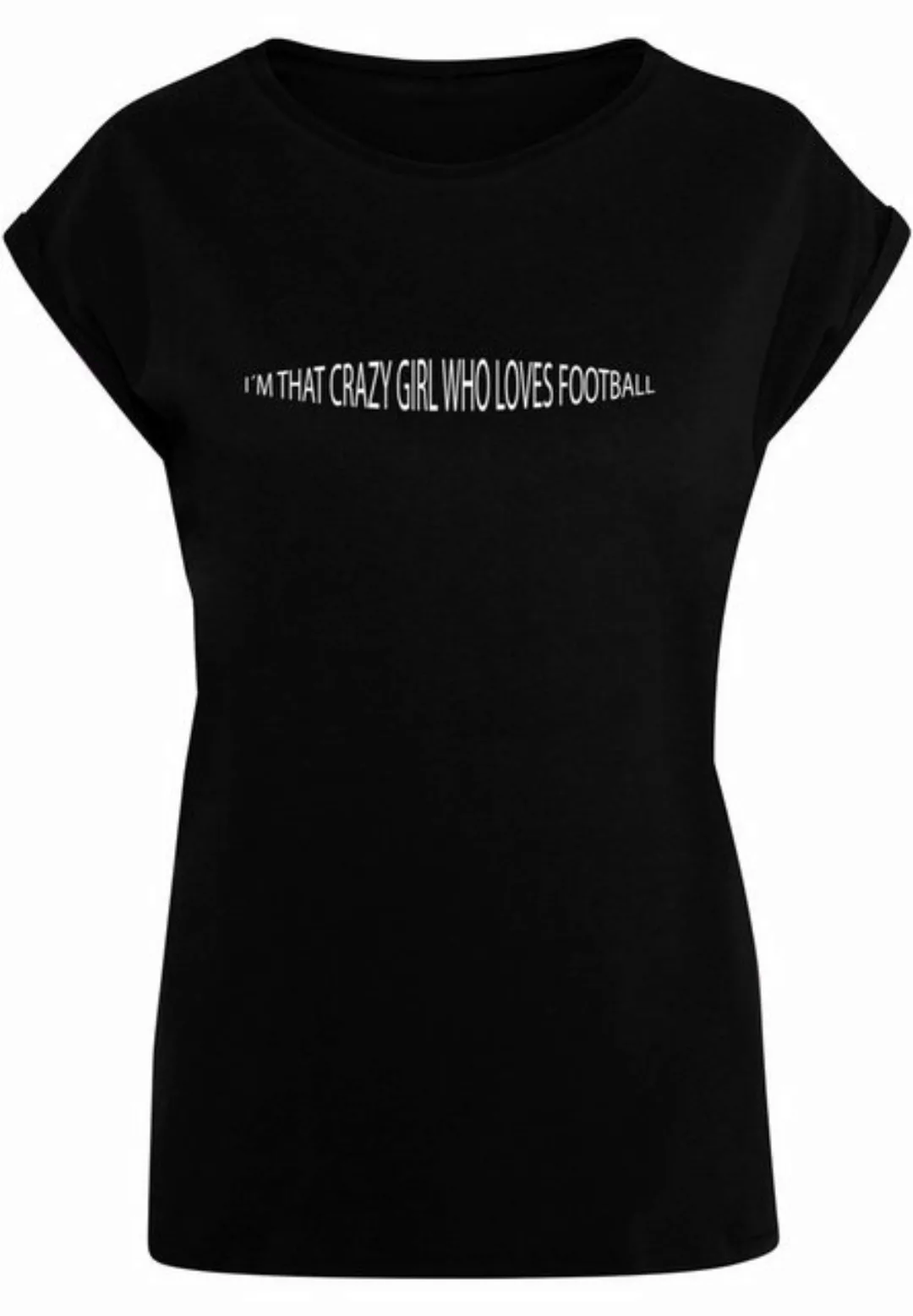 Merchcode T-Shirt Merchcode Damen Ladies Football Girl Extended Shoulder Te günstig online kaufen