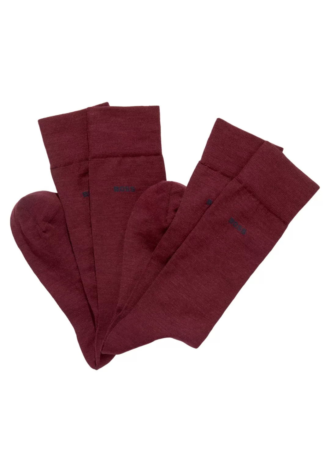 BOSS Socken "2P RS Uni WO", (Packung, 2er Pack), mit eingesticktem Markenlo günstig online kaufen
