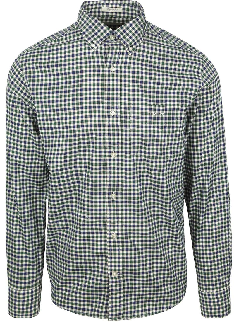 Gant Casual Hemd Twill Blau Grün - Größe XL günstig online kaufen