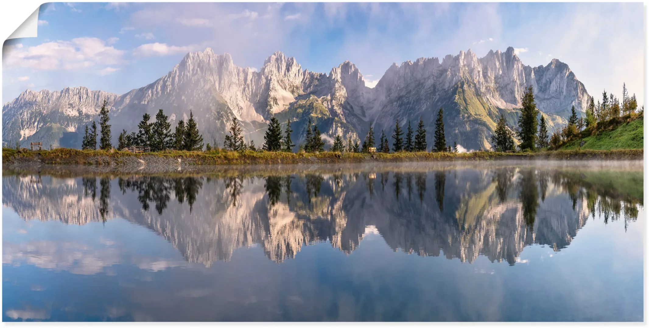 Artland Wandbild "Wilder Kaiser in Tirol", Bilder von Europa, (1 St.), als günstig online kaufen