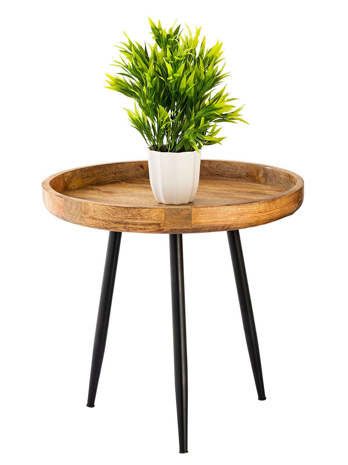 Amagohome Couchtisch Beistelltisch Holz rund ø günstig online kaufen