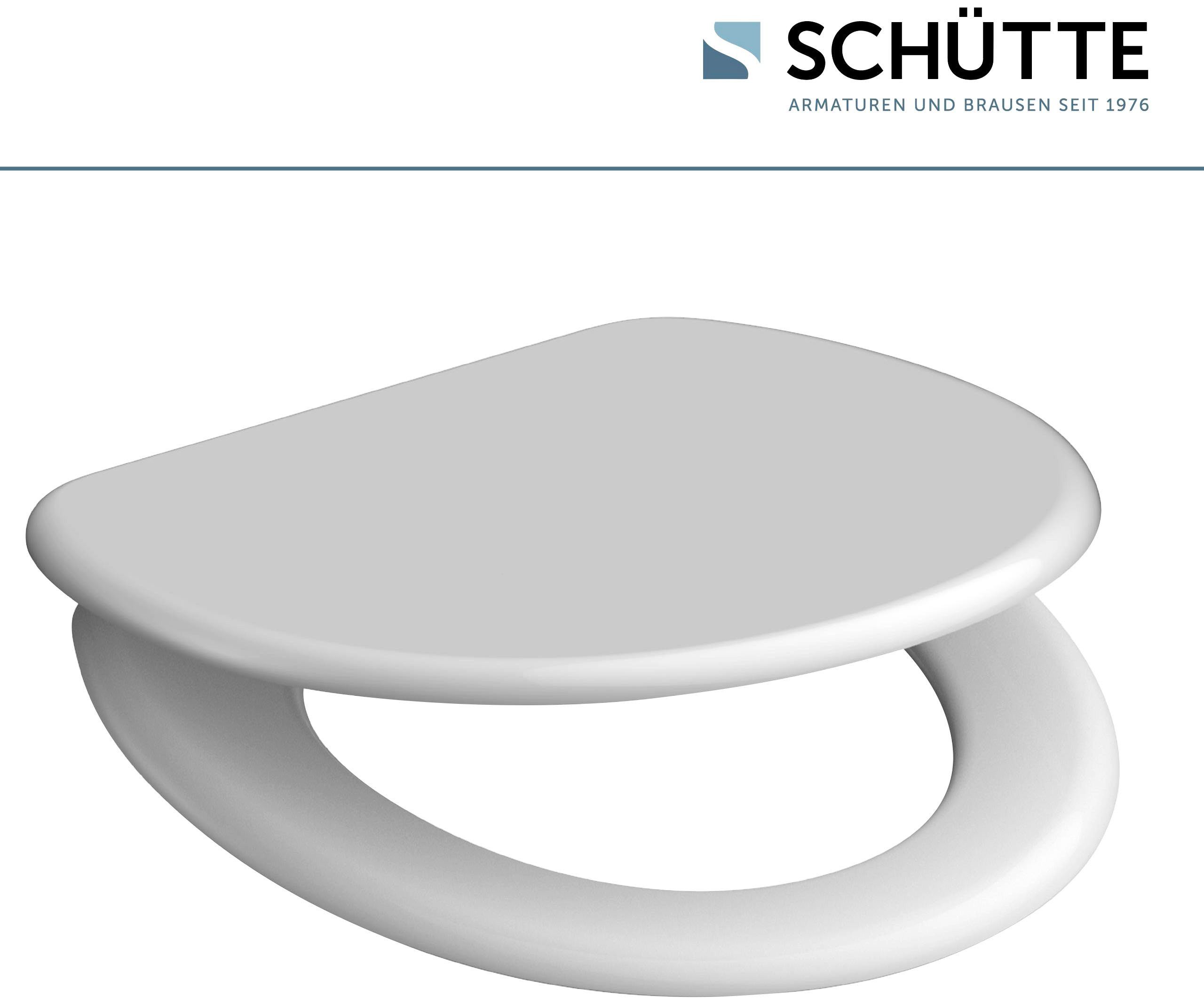 Schütte WC-Sitz WHITE, Duroplast, mit Absenkautomatik günstig online kaufen