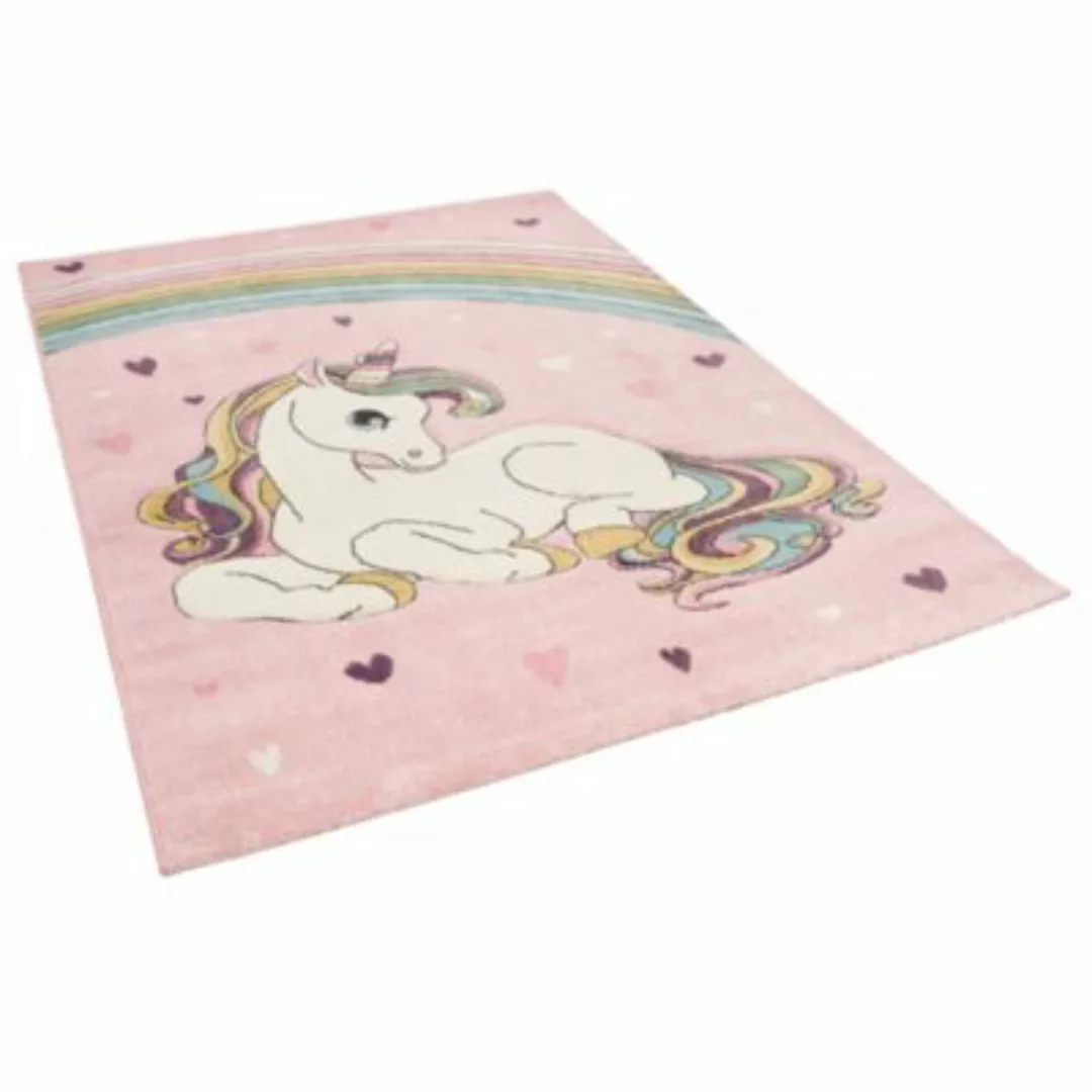Pergamon Kinder Teppich Maui Kids Einhorn Pastell Spielteppiche rosa Gr. 16 günstig online kaufen
