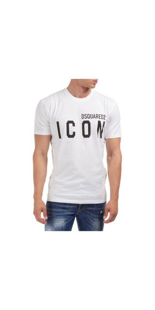 Dsquared2 Print-Shirt Dsquared2 ICON T-Shirt Weiß Herren günstig online kaufen