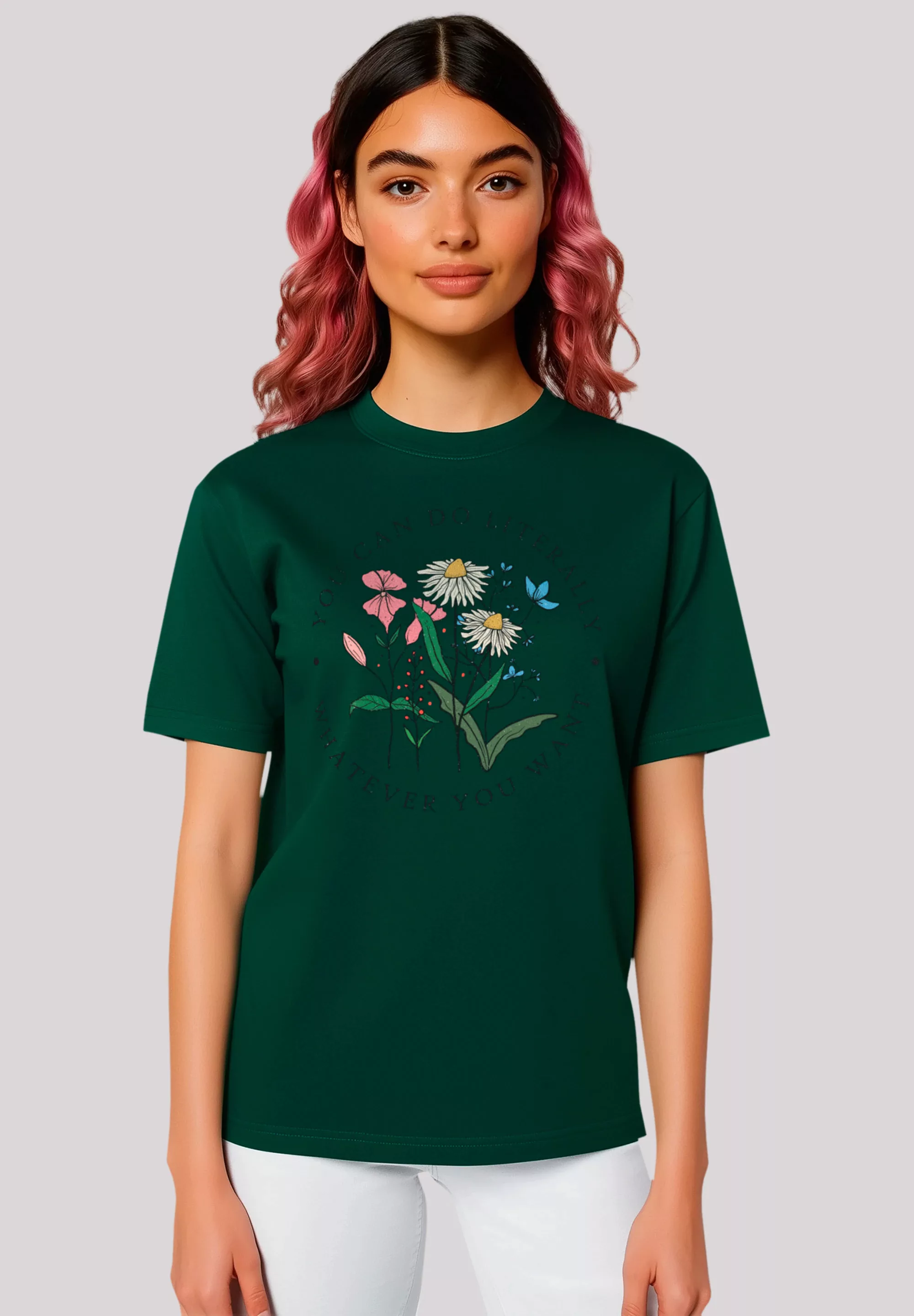 F4NT4STIC T-Shirt "Blumen you can to literally whatever you want", Premium günstig online kaufen