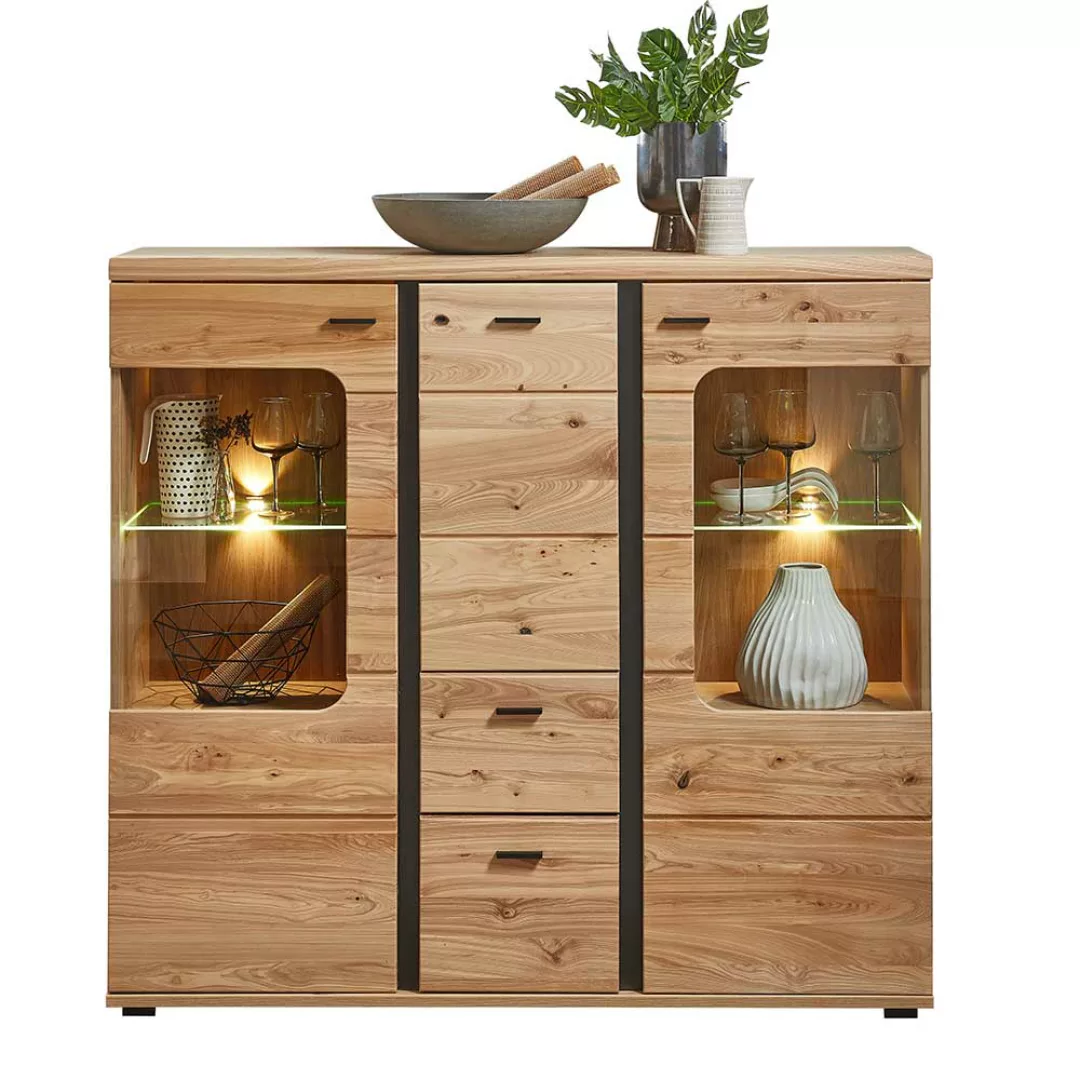 Esszimmer Highboard mit LED Beleuchtung modernem Design günstig online kaufen