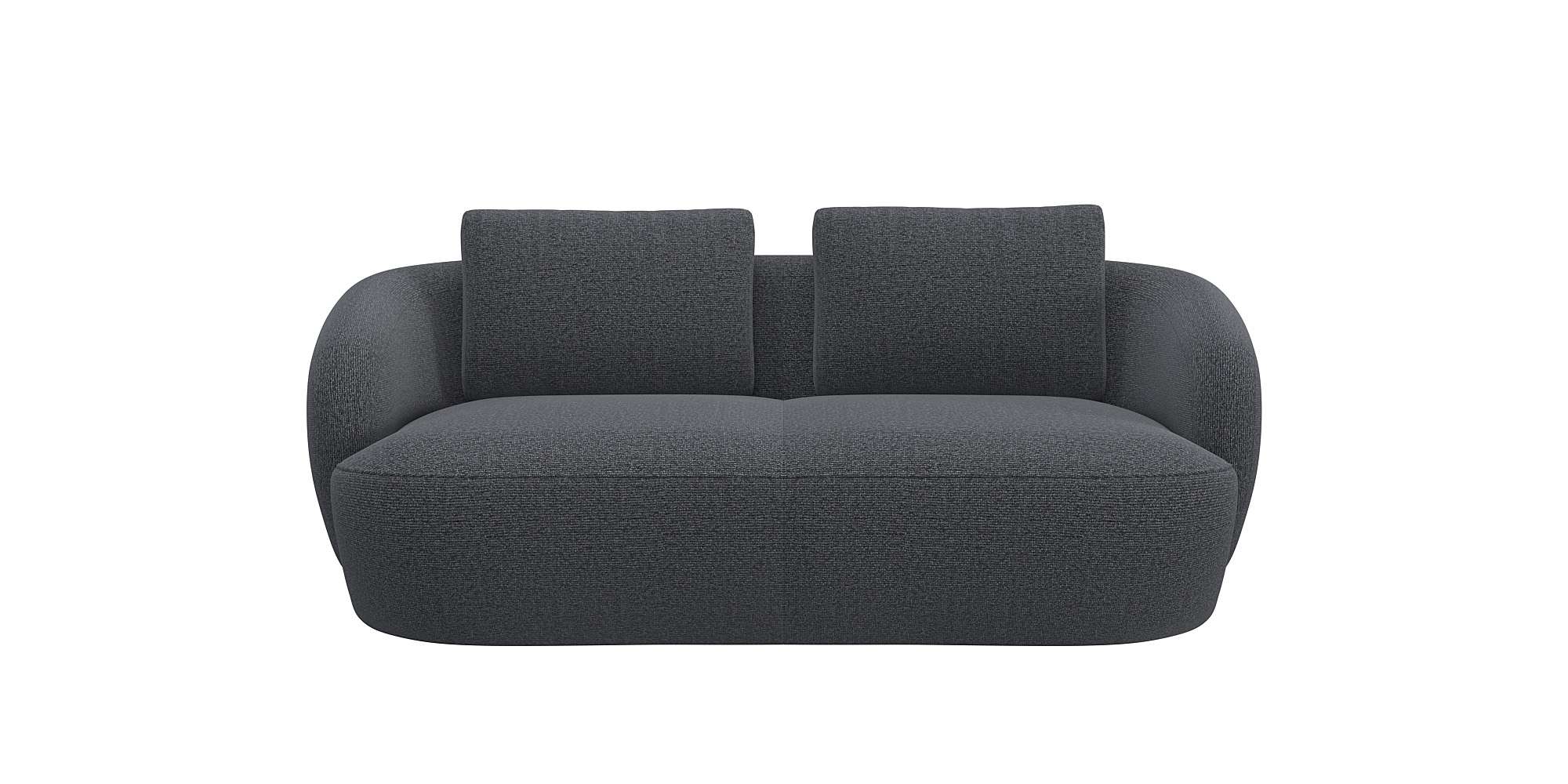 FLEXLUX 2,5-Sitzer »Torino, rund, Couch, Loveseat,«, Modernes, organisches günstig online kaufen