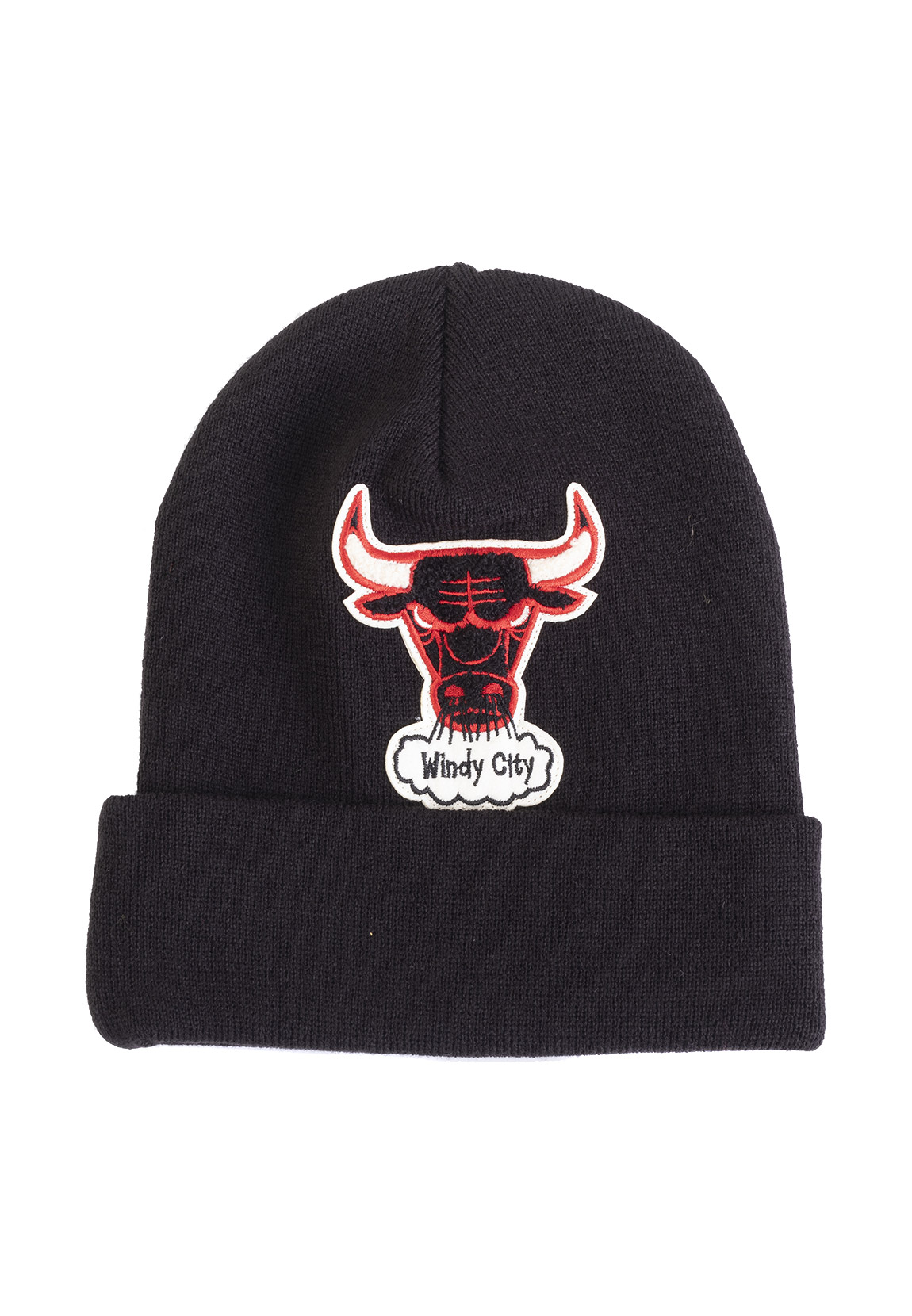 Mitchell & Ness Beanie Chenille Logo Cuff CHICAGO BULLS Schwarz günstig online kaufen