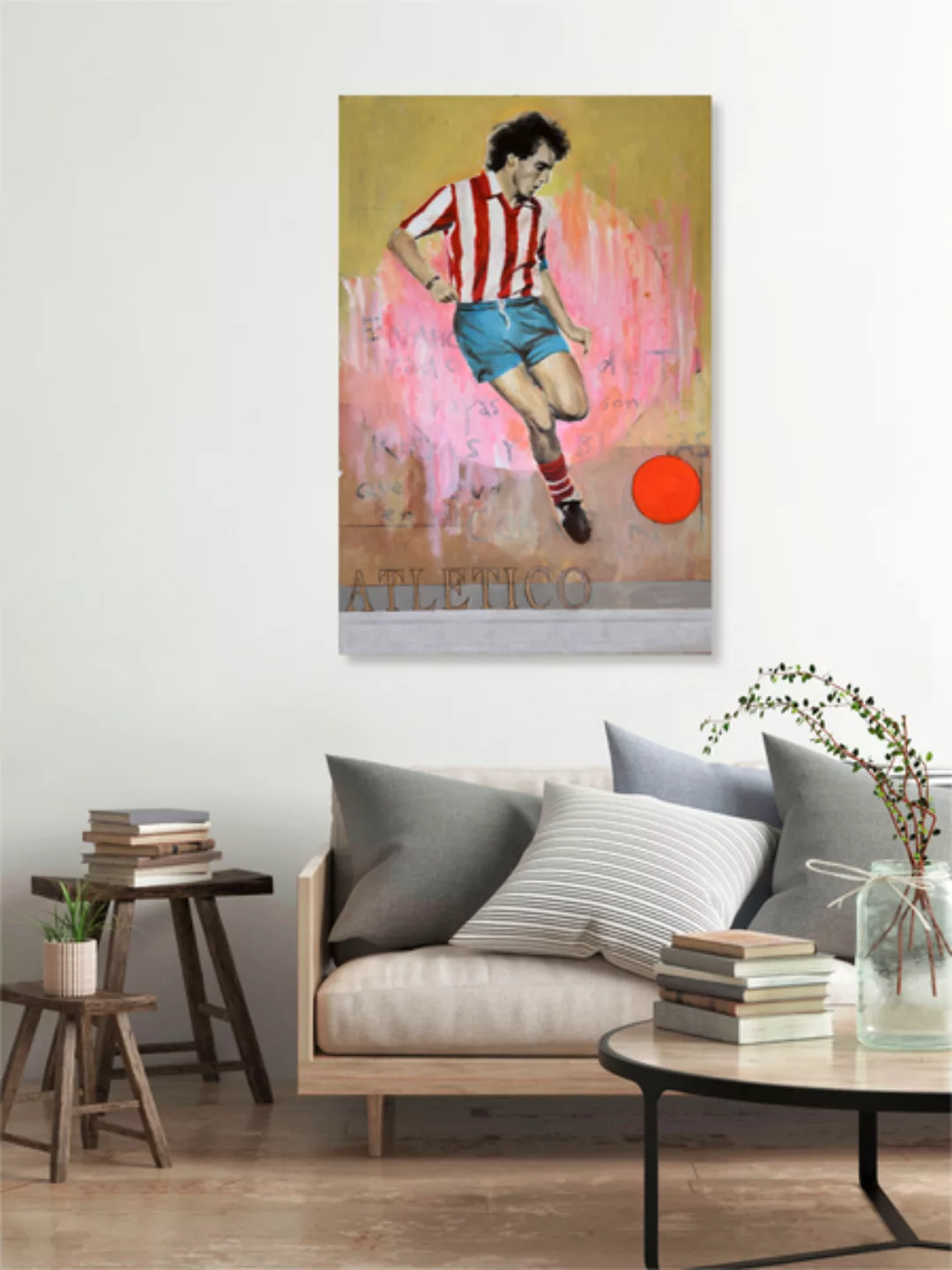 Poster / Leinwandbild - One Love Atletico günstig online kaufen