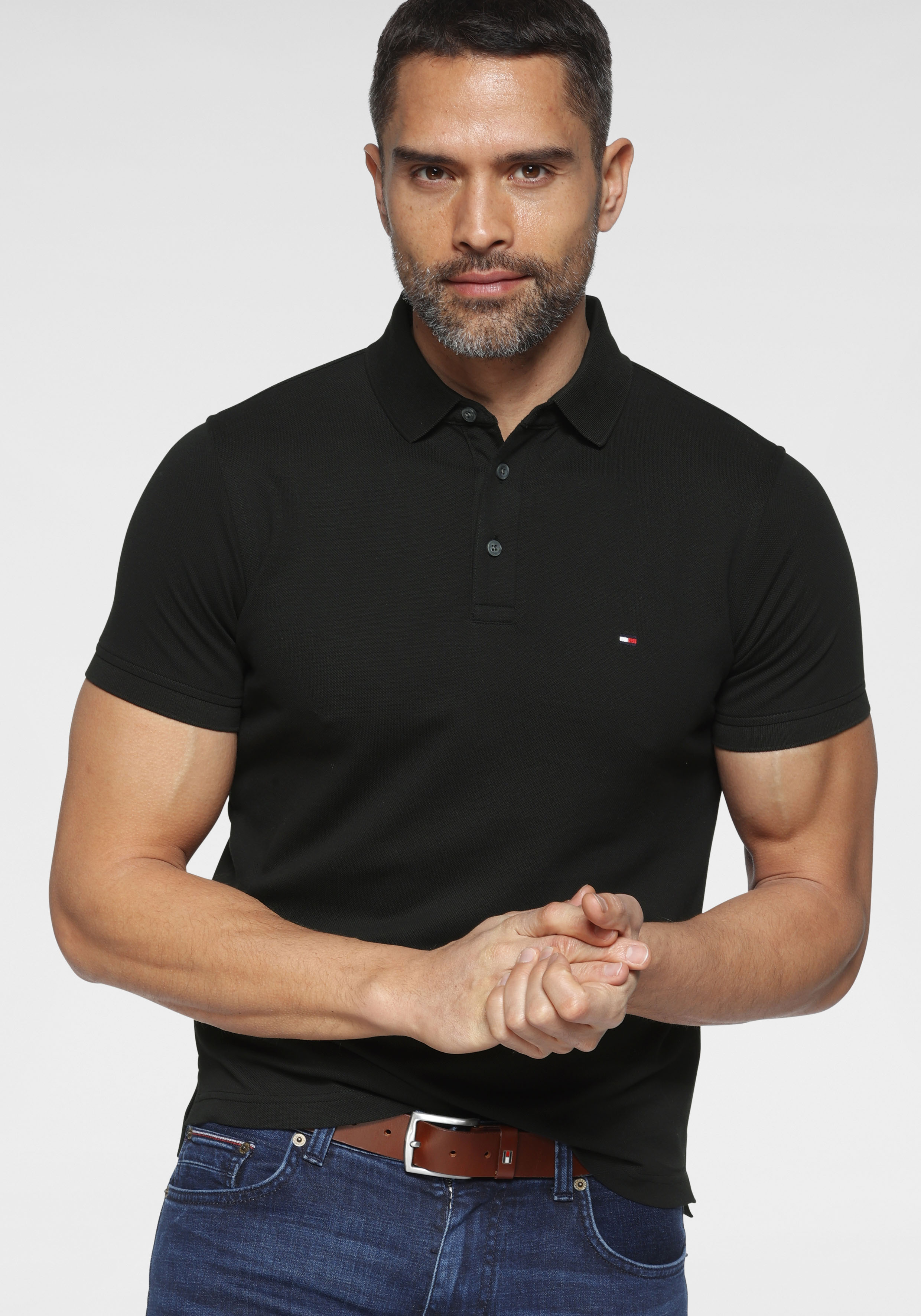 Tommy Hilfiger Poloshirt "1985 SLIM POLO", hochwertige Baumwoll-Piqué-Quali günstig online kaufen