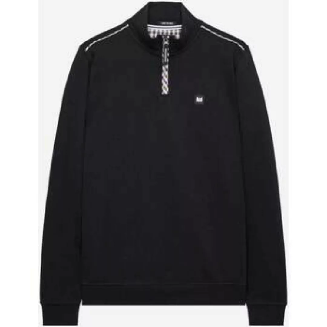 Weekend Offender  Pullover Matisa – schwarzes Mid-House-Karomuster günstig online kaufen