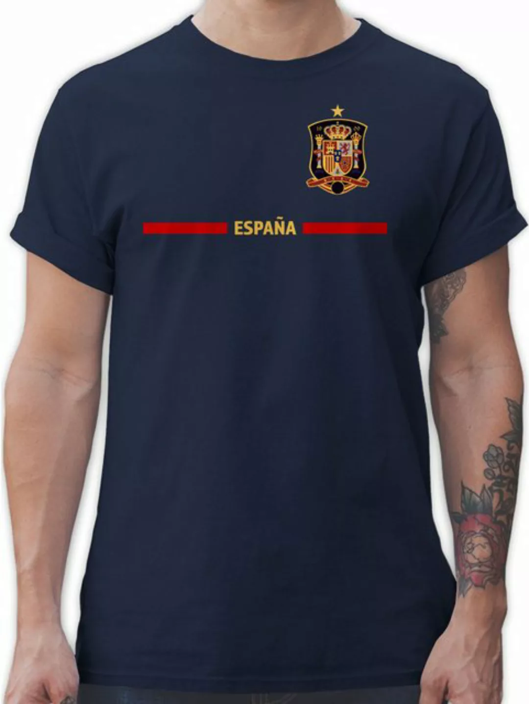 Shirtracer T-Shirt Spanisches Trikot Wappen, España mit Stolz, Spanien Fan- günstig online kaufen