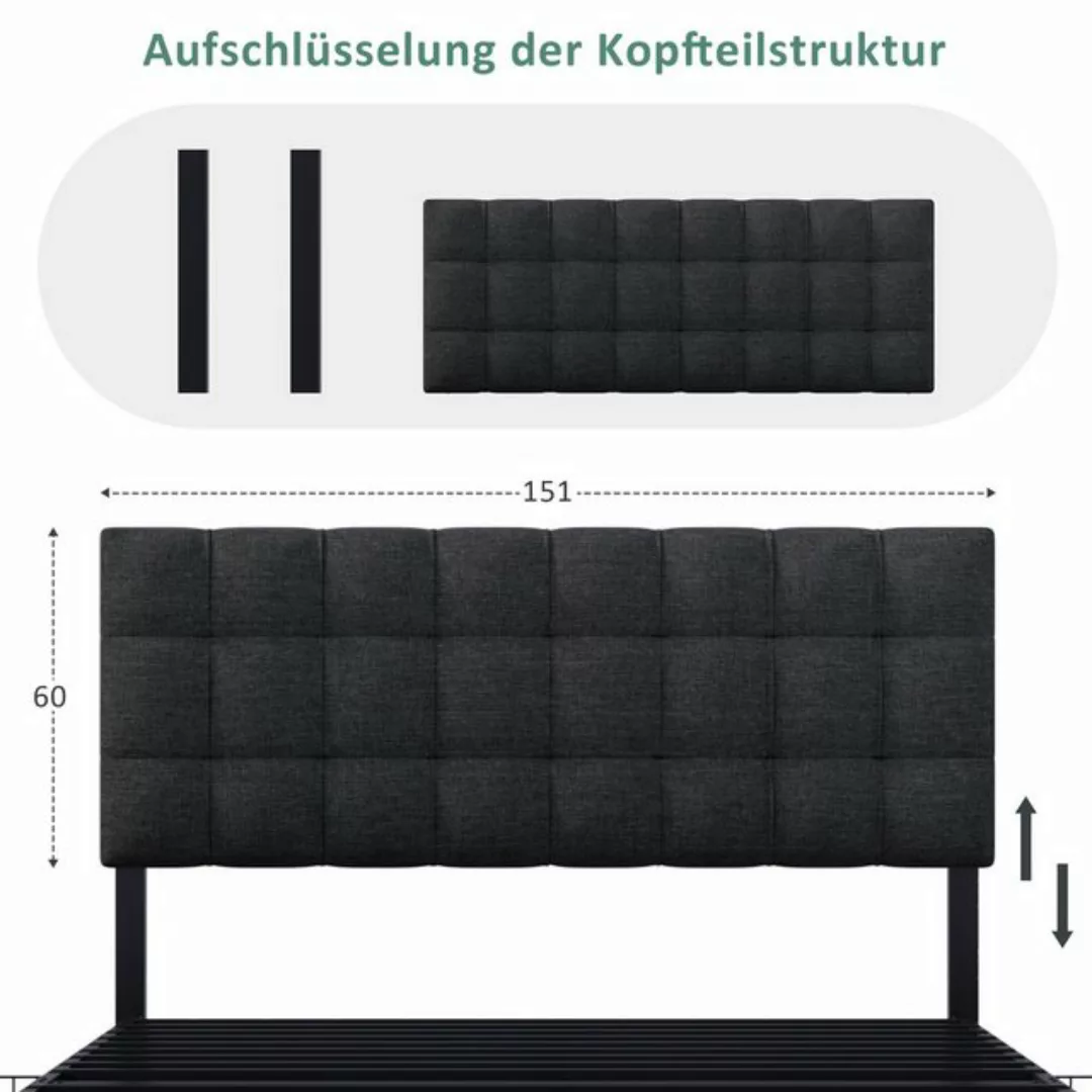 MODFU Polsterbett Doppelbett Bett mit 4 Schubladen und Federkernmatratze Le günstig online kaufen