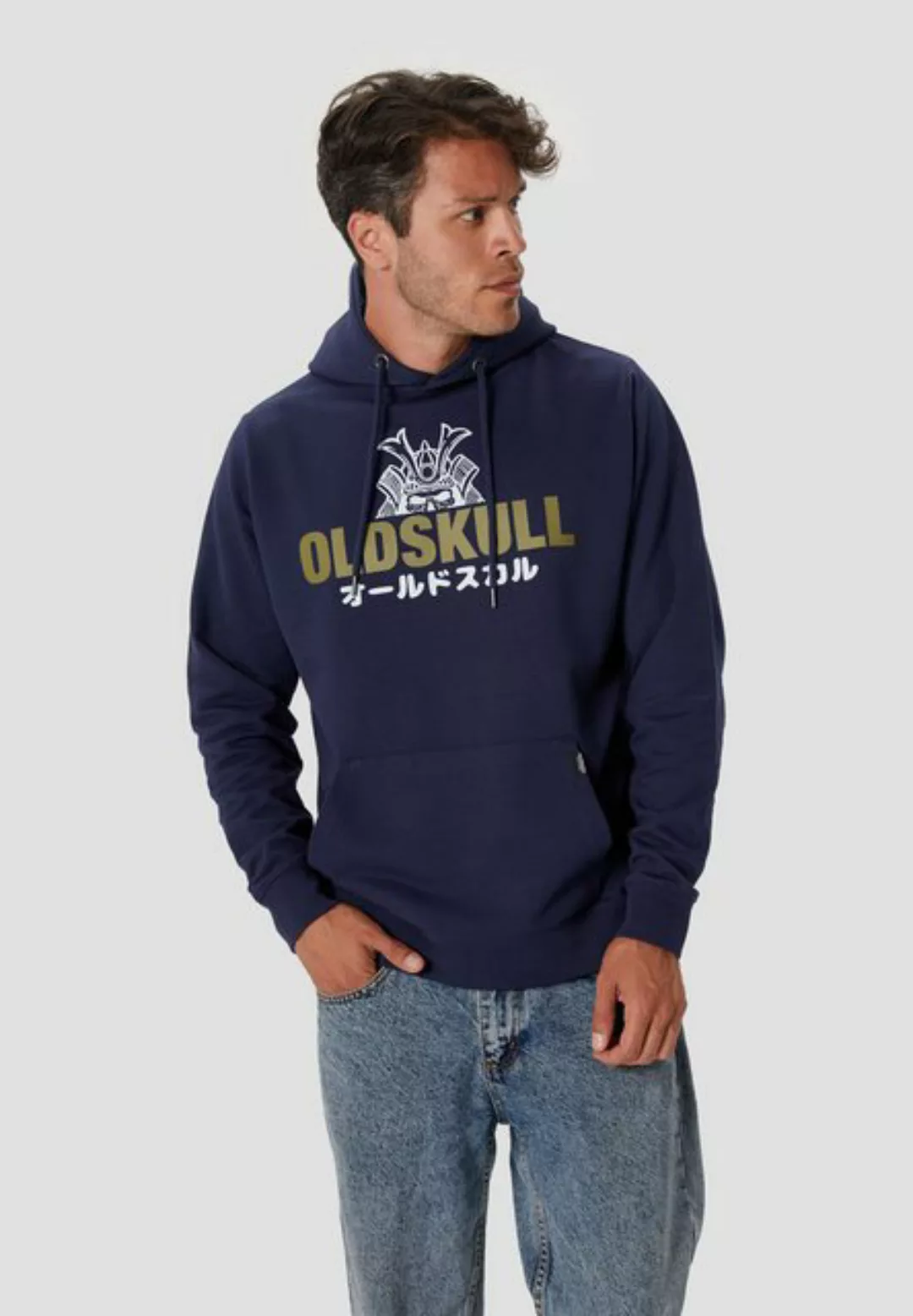 Oldskull Hoodie Basic Classic Samurai Logo günstig online kaufen