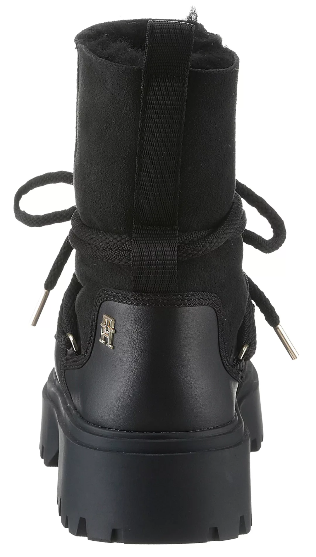 Tommy Hilfiger Snowboots "REAL SHEARLING LACE-UP SNOWBOOT", Blockabsatz, Wi günstig online kaufen