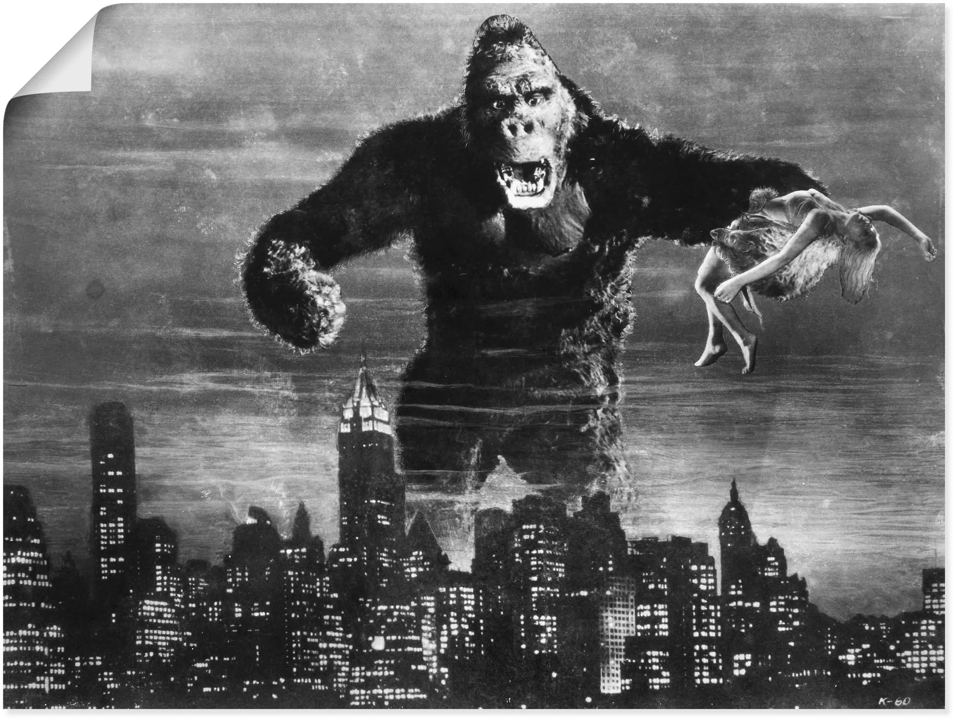 Artland Poster »King Kong 1933 II«, Film, (1 St.), als Alubild, Leinwandbil günstig online kaufen