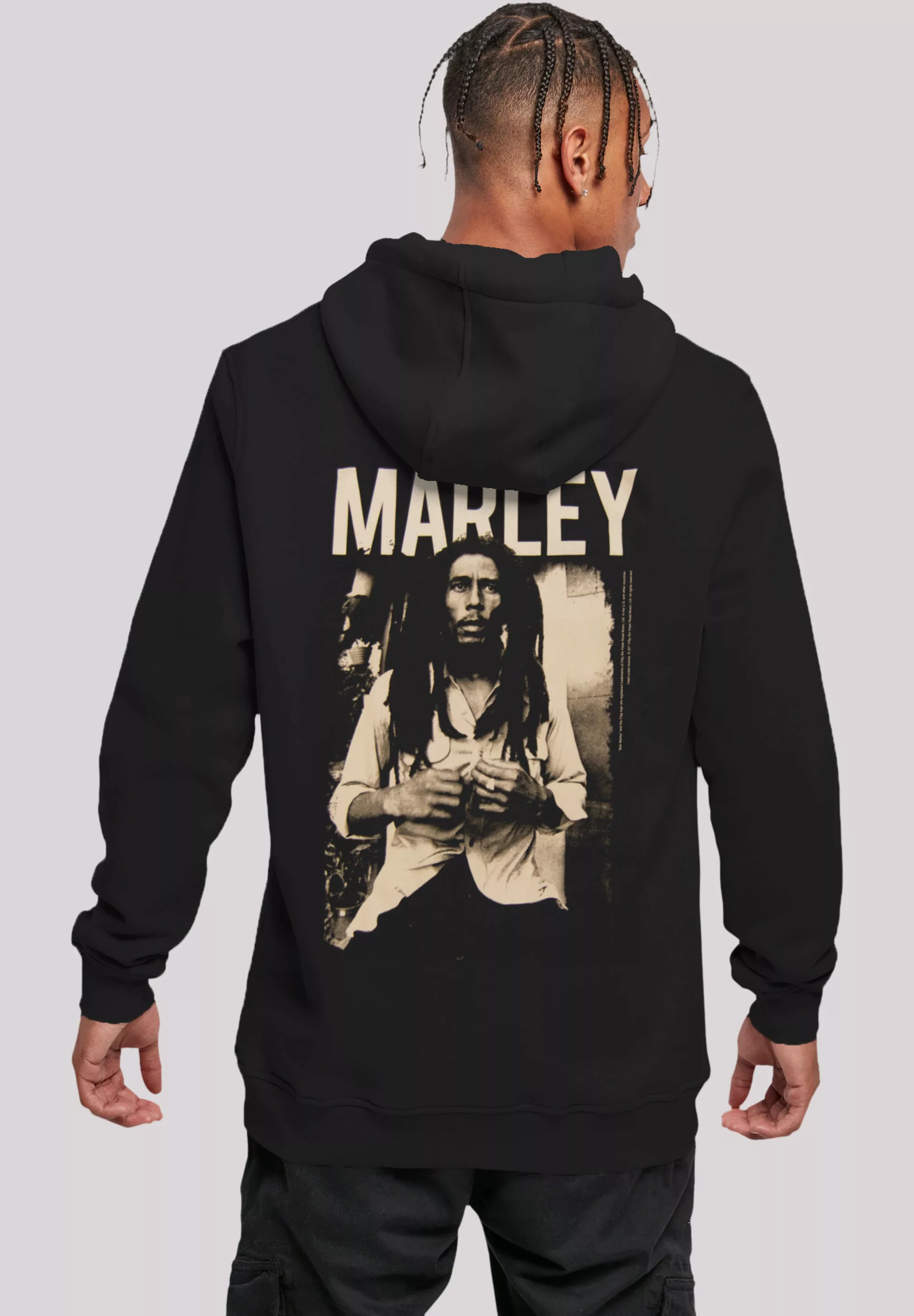 F4NT4STIC Kapuzenpullover "Bob Marley Reggae Music Black And White Photogra günstig online kaufen