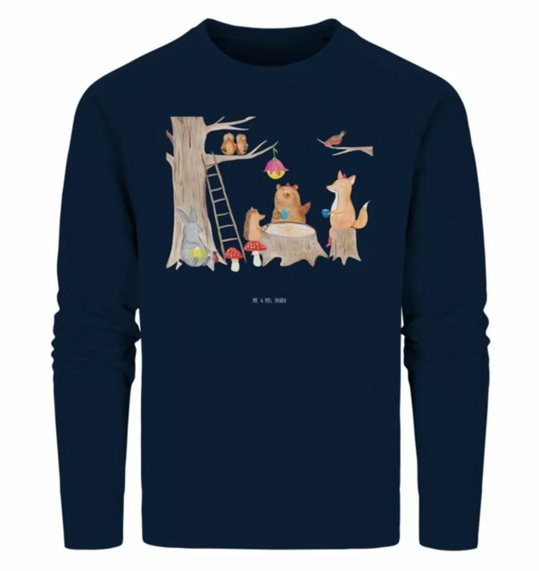 Mr. & Mrs. Panda Longpullover Größe XS Waldtiere Picknick - French Navy - G günstig online kaufen