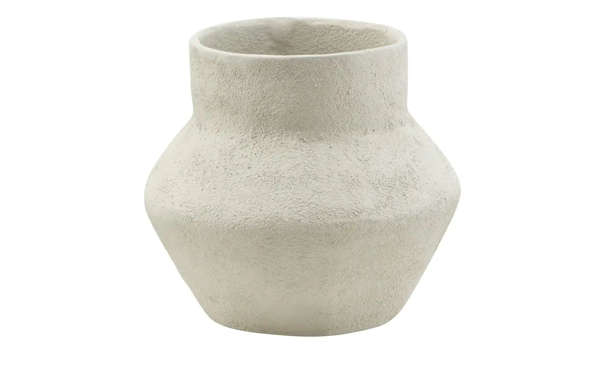 HOME STORY Vase ¦ creme ¦ Aluminium ¦ Maße (cm): B: 19 H: 20 T: 17 Accessoi günstig online kaufen