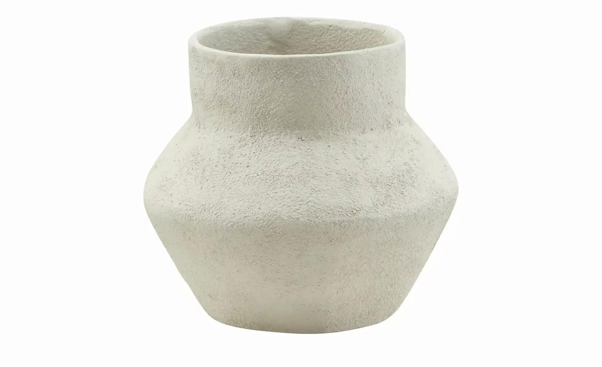 HOME STORY Vase   ¦ creme ¦ Aluminium ¦ Maße (cm): B: 19 H: 20 T: 17.0 Acce günstig online kaufen