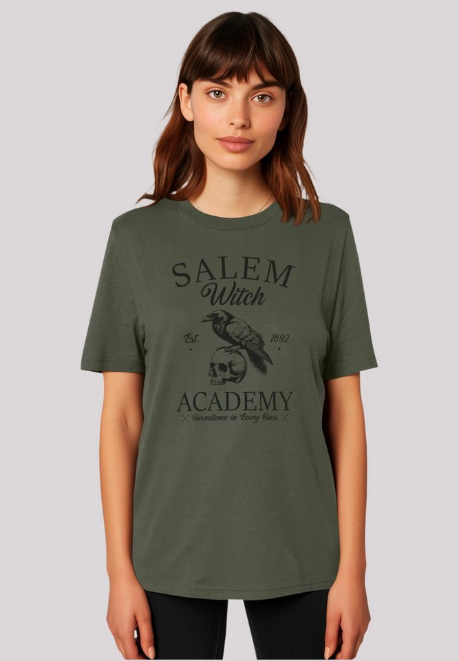 F4NT4STIC T-Shirt Halloween University Salem witch crow skull Premium Quali günstig online kaufen