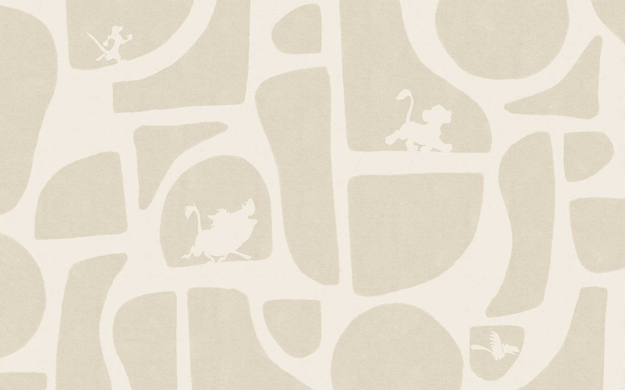 Komar Vlies Fototapete Disney The Lion King Animals And Shapes Beige günstig online kaufen