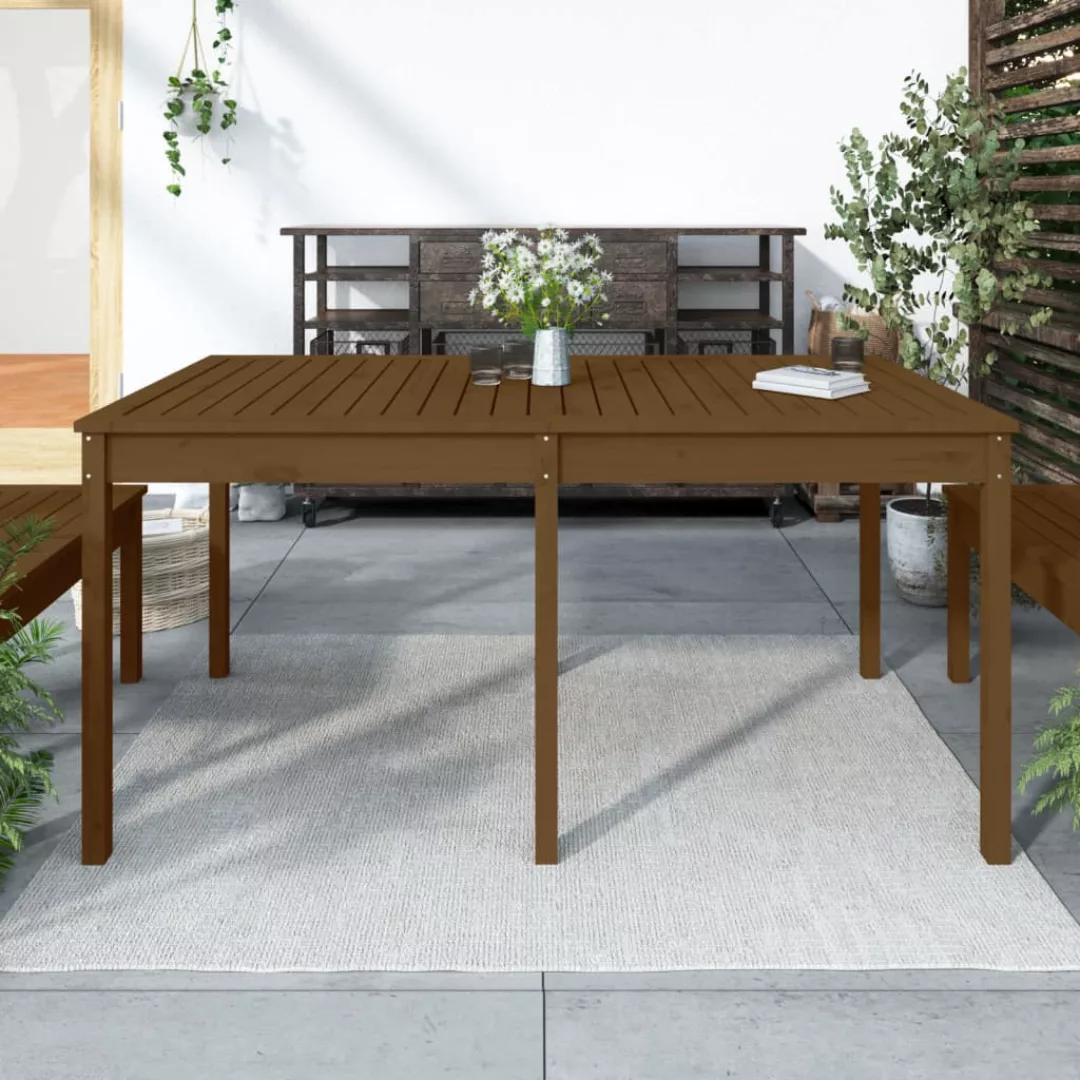 Vidaxl Gartentisch Honigbraun 159,5x82,5x76 Cm Massivholz Kiefer günstig online kaufen