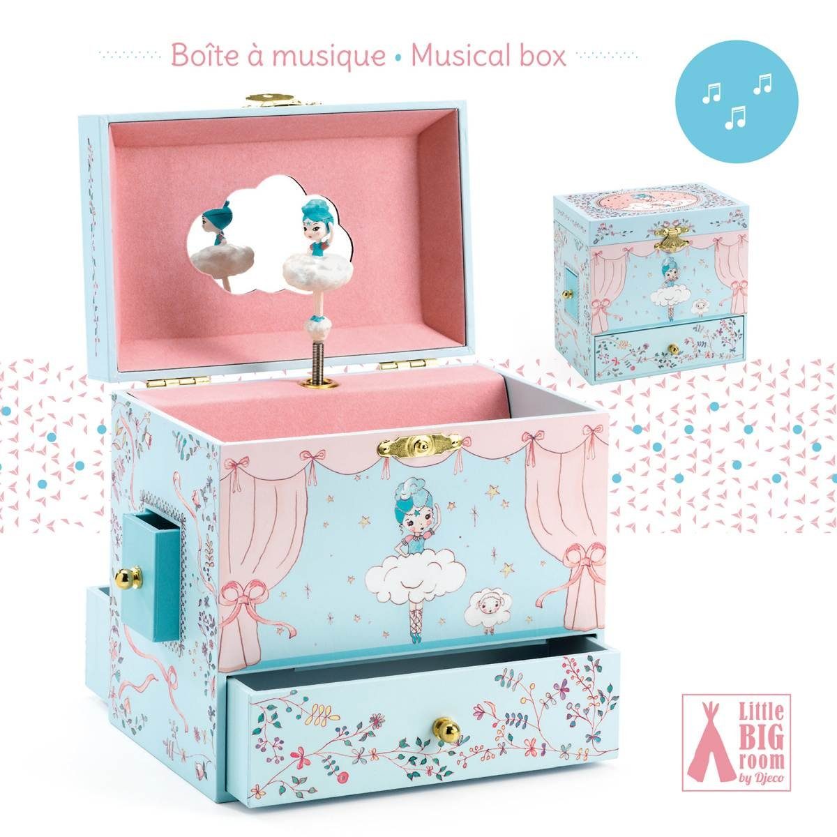 DJECO Schmuckkasten Schmuckkästchen Ballerina Schmuckkasten Spieluhr günstig online kaufen