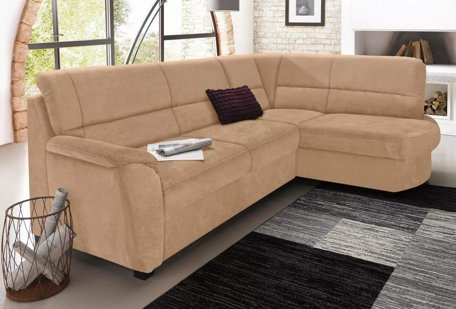 sit&more Ecksofa Pandora L-Form, wahlweise mit Bettfunktion und Bettkasten günstig online kaufen