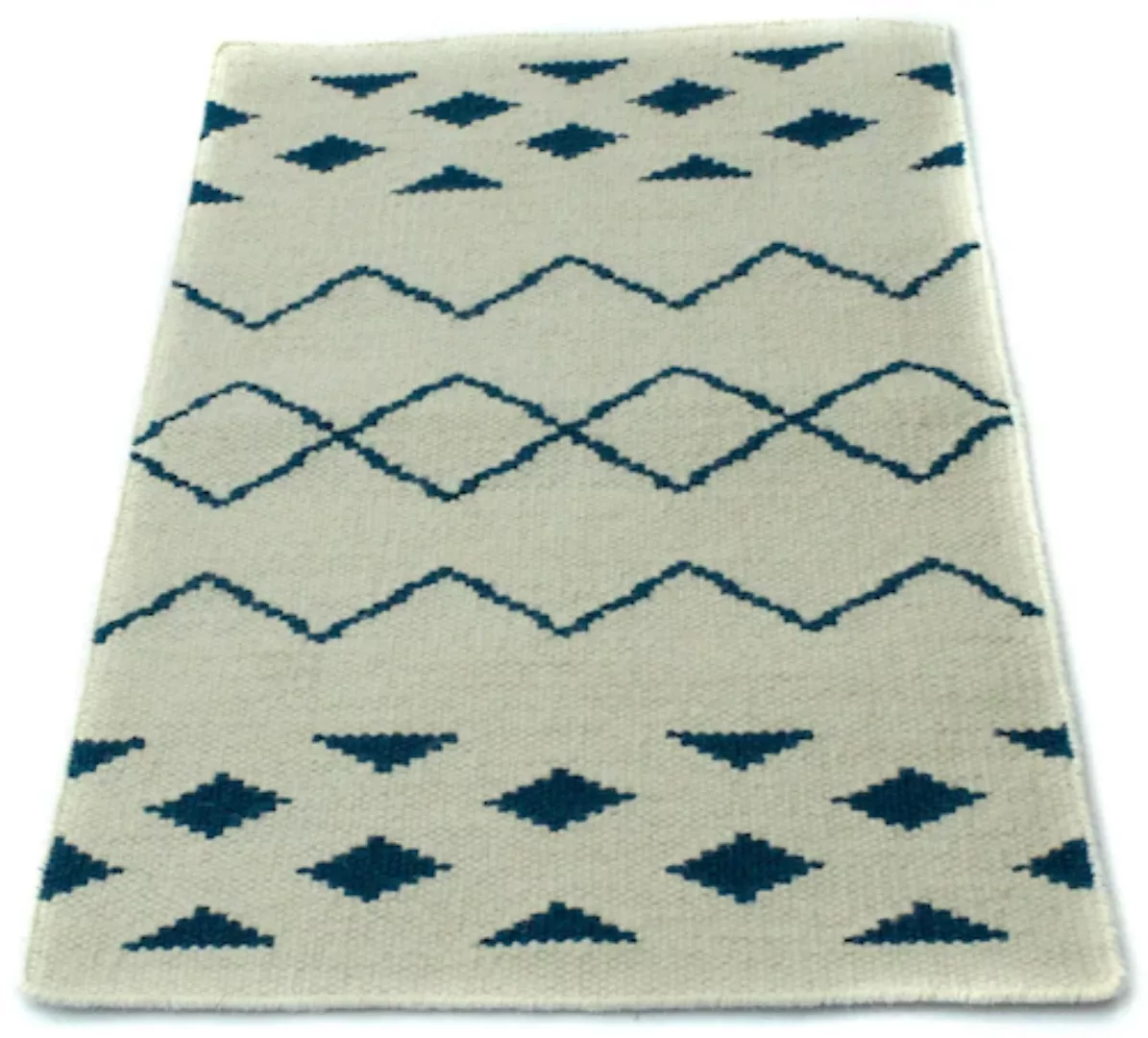 morgenland Wollteppich »Kelim Teppich handgewebt grau«, rechteckig günstig online kaufen
