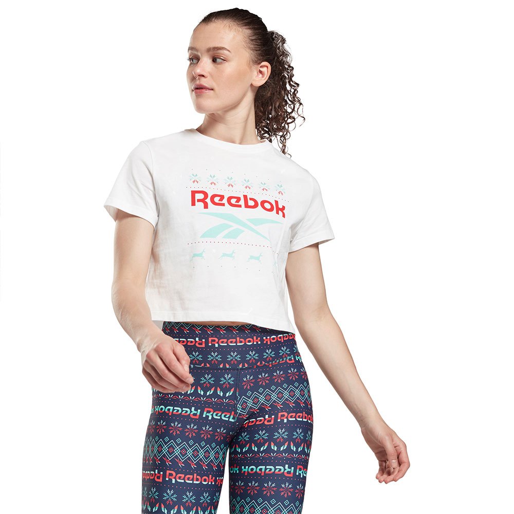 Reebok Holiday Kurzärmeliges T-shirt M White günstig online kaufen
