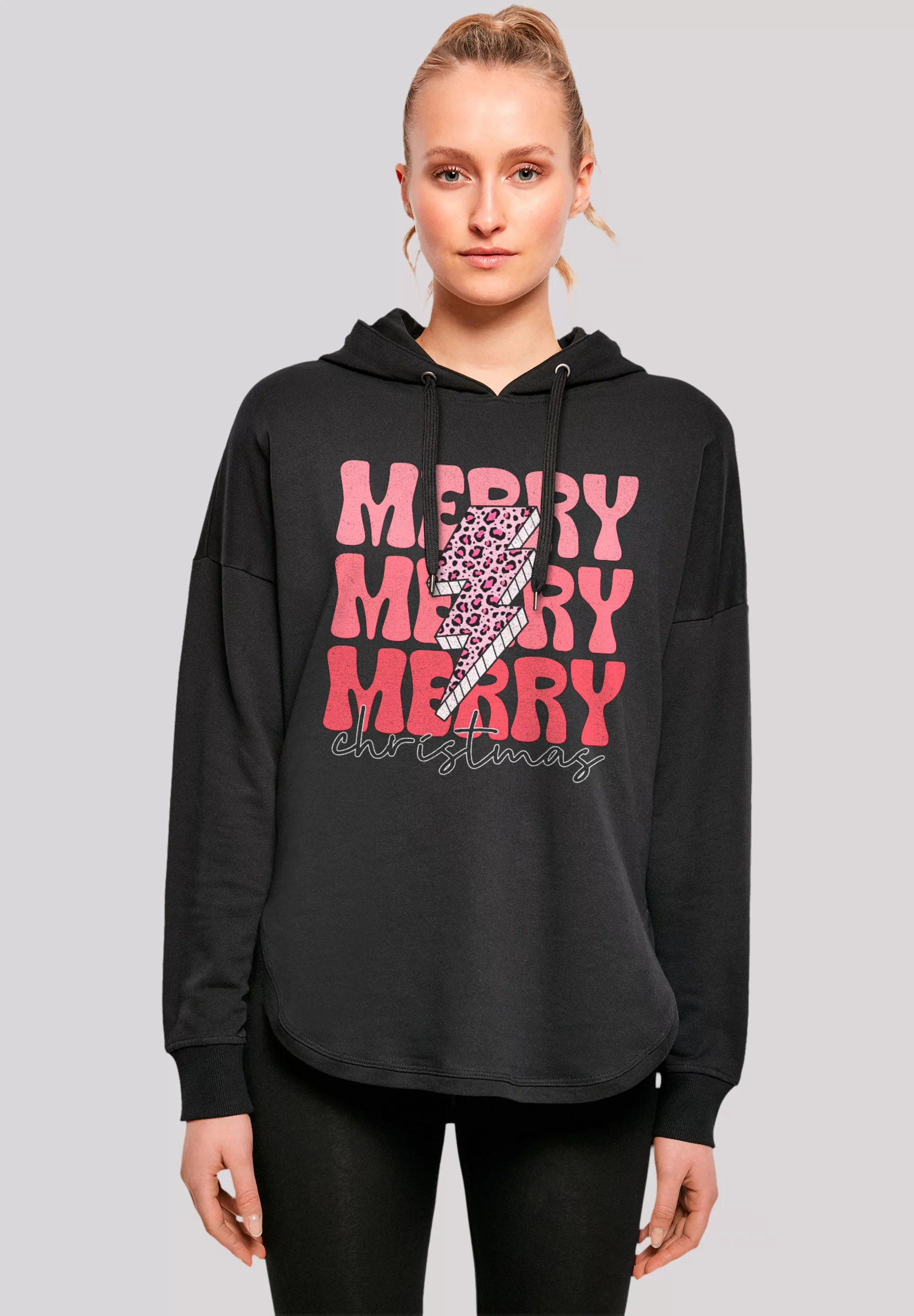 F4NT4STIC Kapuzenpullover "Merry Weihnachten Print Leo Print", Premium Qual günstig online kaufen