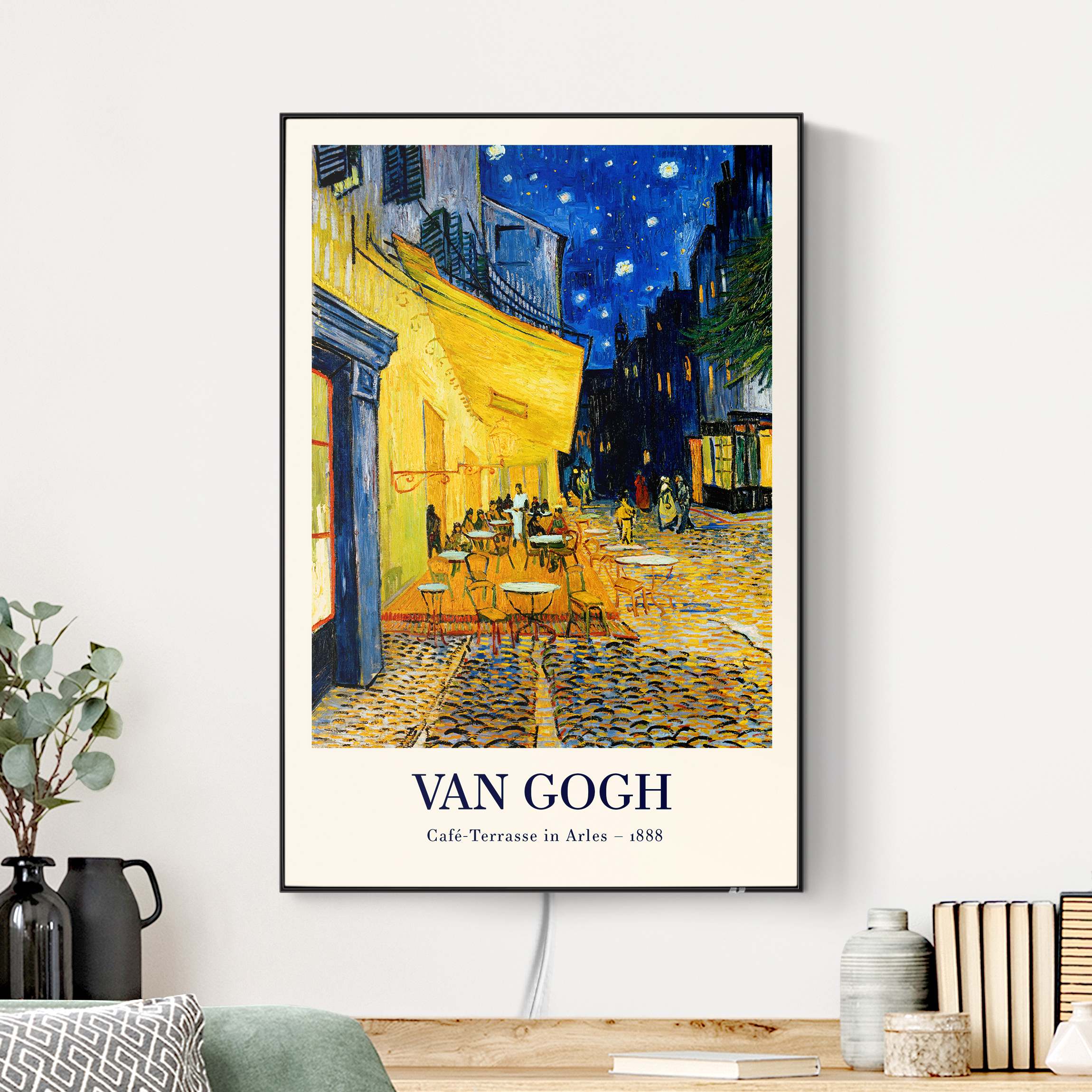 LED-Wechselbild Vincent van Gogh - Café-Terrasse in Arles - Museumsedition günstig online kaufen