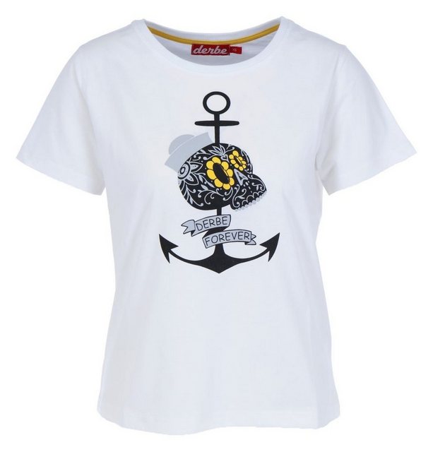 Derbe Print-Shirt Mrs Skull T-Shirt günstig online kaufen