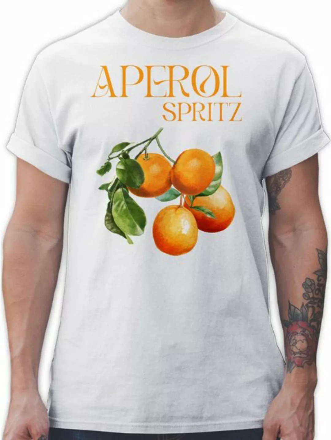 Shirtracer T-Shirt Aperol Spritz Orangen Aperol Kostüm Karneval & Fasching günstig online kaufen