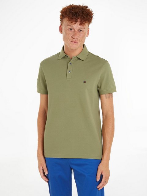 Tommy Hilfiger Poloshirt 1985 SLIM POLO aus leicht strukturiertem Piqué-Mat günstig online kaufen