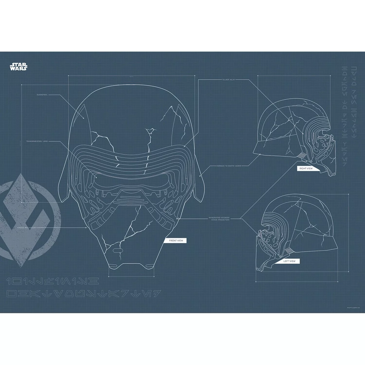 Komar Wandbild Star Wars Helmet 70 x 50 cm günstig online kaufen