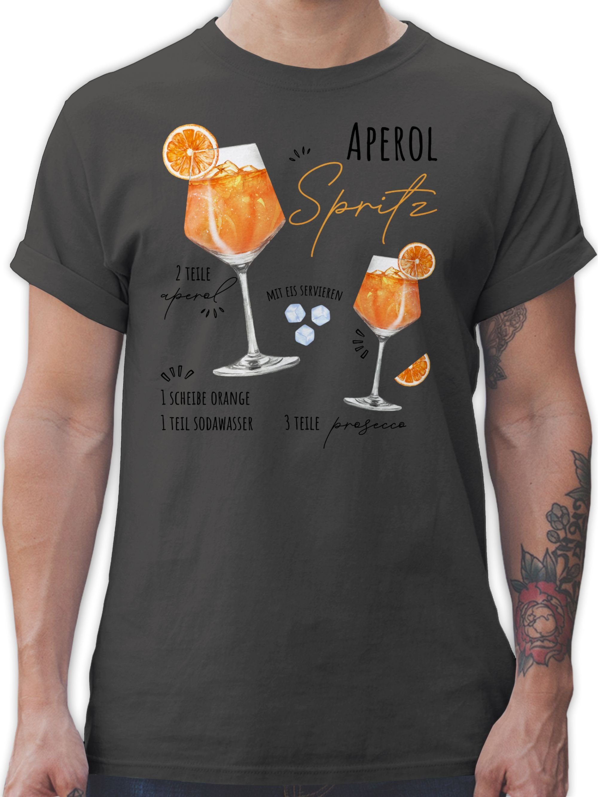 Shirtracer T-Shirt Aperol Spritz Rezept I günstig online kaufen