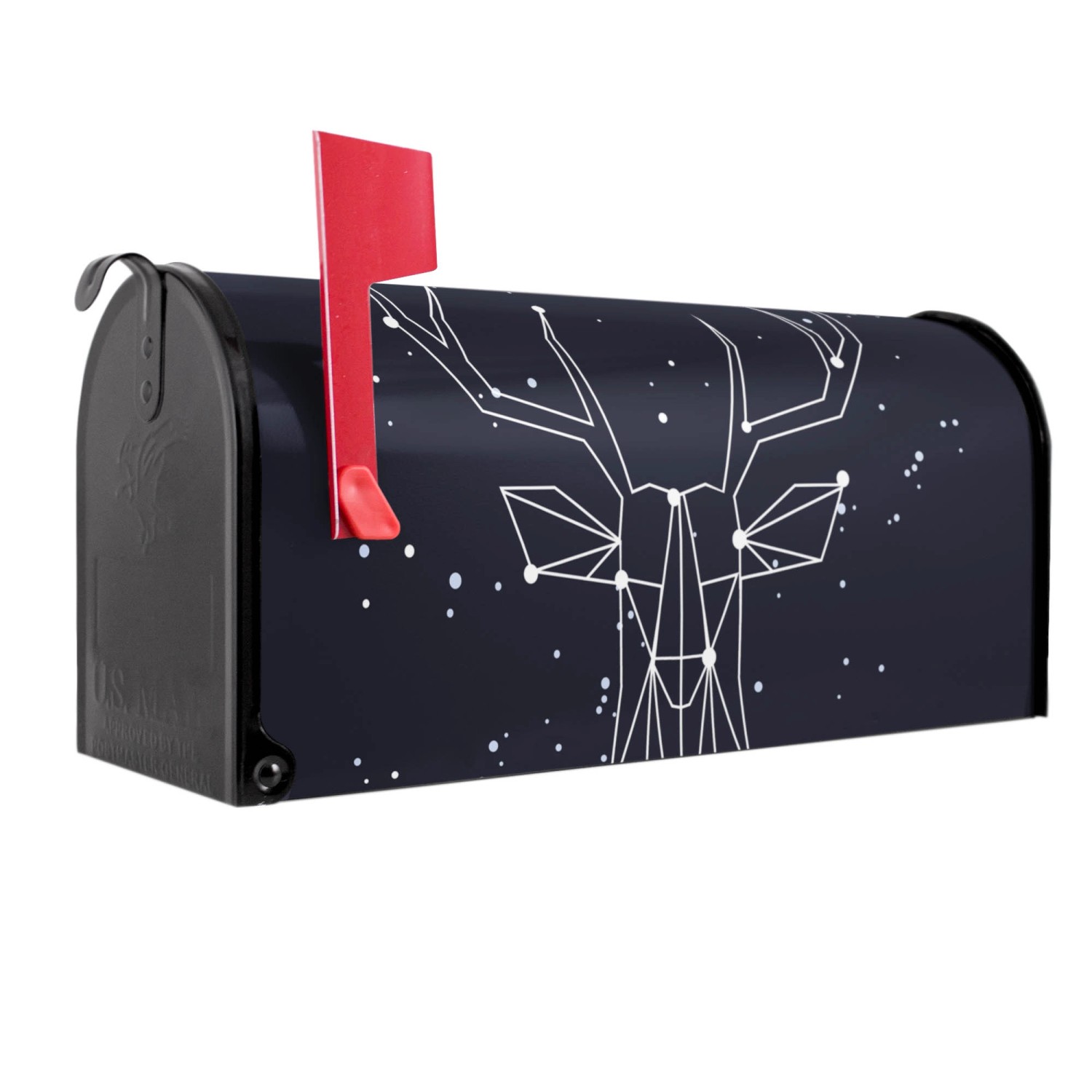 Banjado Amerikanischer Briefkasten Schwarz 48x22x16cm US Mailbox Letterbox günstig online kaufen